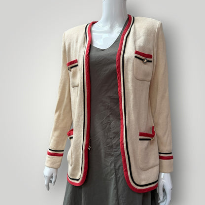 1990s vintage / ST JOHN COLLECTION by marie gray / chanel like jacket / s (3914752955424400178)