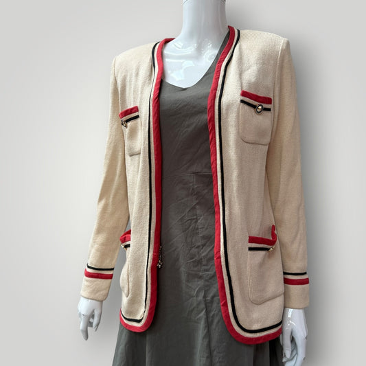 1990s vintage / ST JOHN COLLECTION by marie gray / chanel like jacket / s (3914752955424400178)