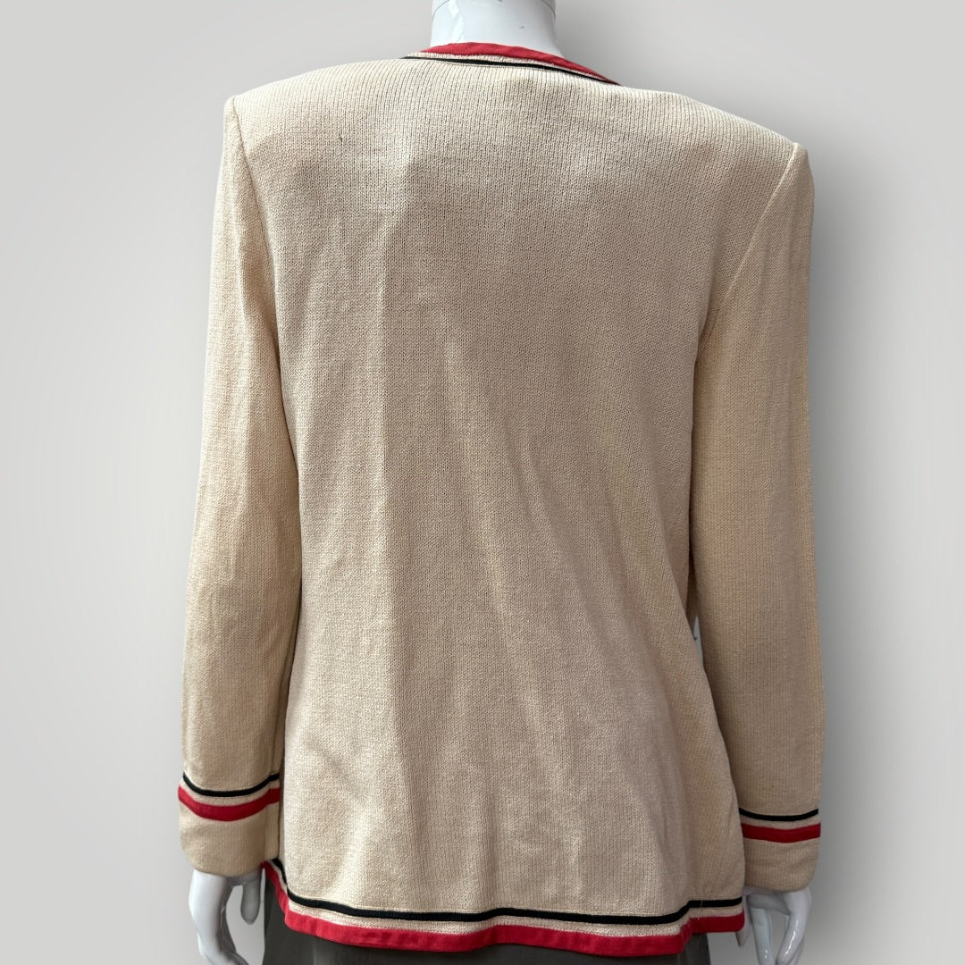 1990s vintage / ST JOHN COLLECTION by marie gray / chanel like jacket / s (3914752957498185388)