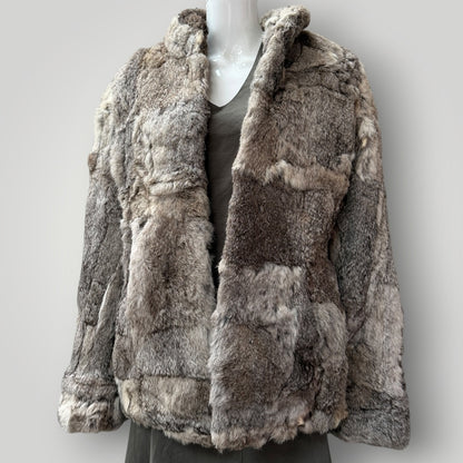 1970s vintage / SERGIO VALENTE / rabbit fur coat / genuine / s/m (3914752986007160360)
