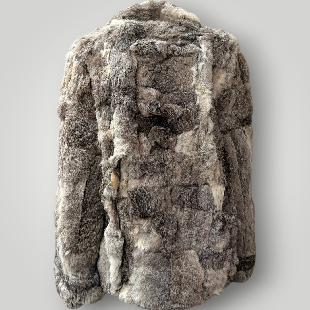 1970s vintage / SERGIO VALENTE / rabbit fur coat / genuine / s/m (3914752988253724213)