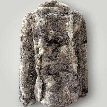 1970s vintage / SERGIO VALENTE / rabbit fur coat / genuine / s/m (3914752988253724213)