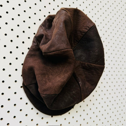 1970s vintage / suede / brown cap (3914839116721650444)