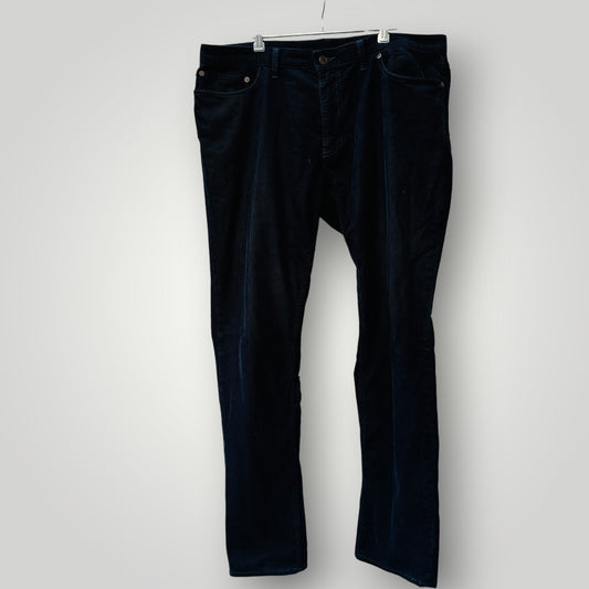 1990s vintage / RALPH LAUREN / blue corduroy pants / 38/32 (3914839496821633687)