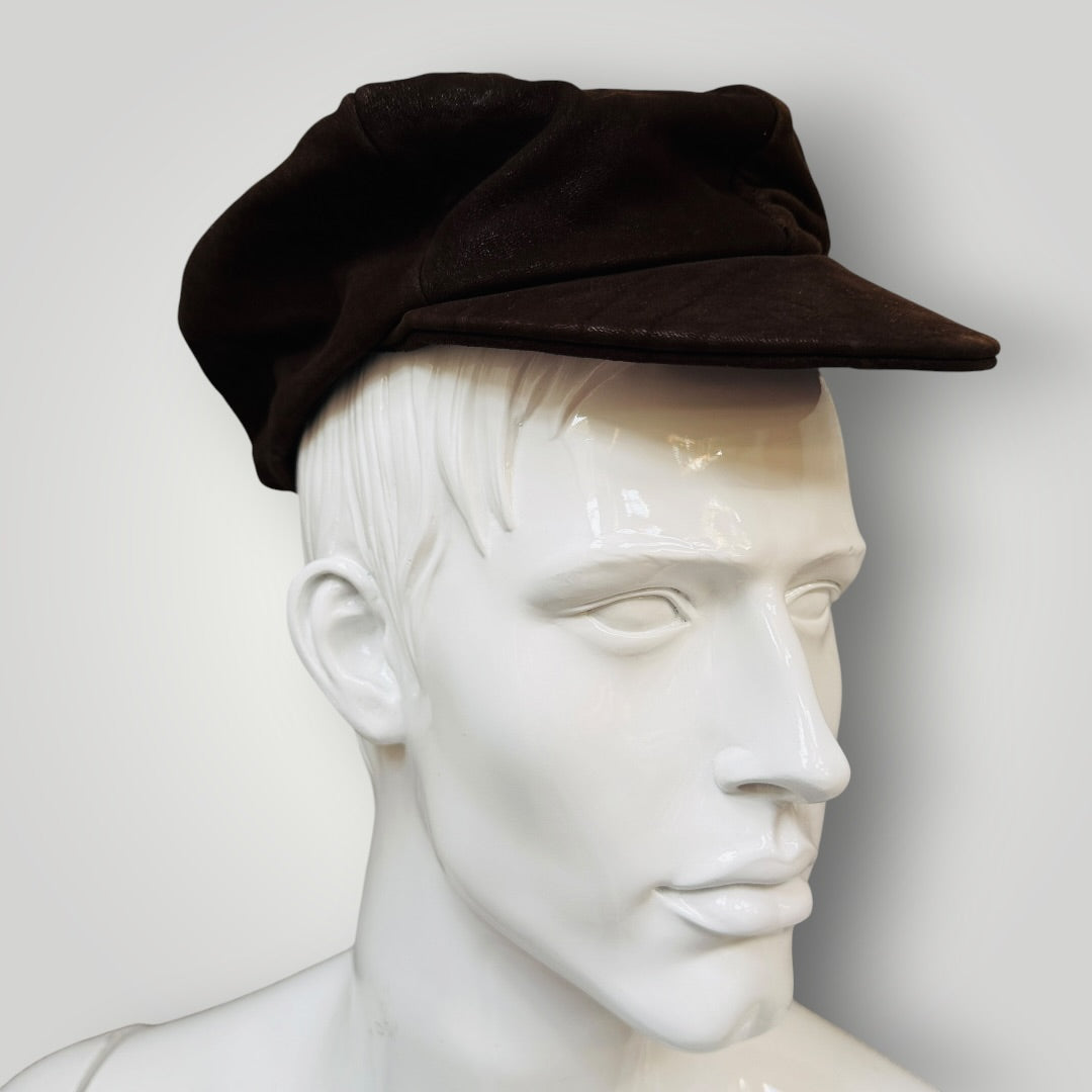 1970s vintage / suede / brown cap (3914839520042868625)