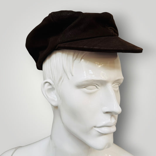 1970s vintage / suede / brown cap (3914839520042868625)