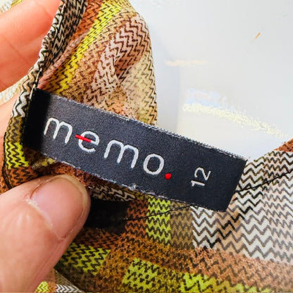 MEMO / sheer plaid top / 12 (3915003432787031242)