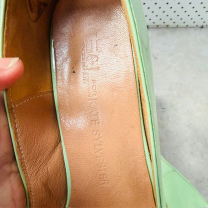 KATE SYLVESTER x G&L handmade pumps in mint green / 40 (3915270188108775150)