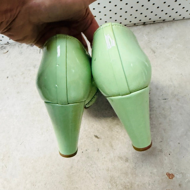KATE SYLVESTER x G&L handmade pumps in mint green / 40 (3915270192701842016)