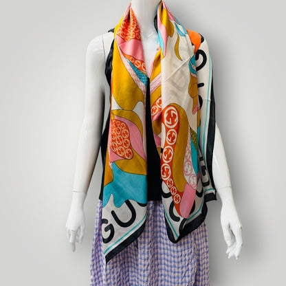 GUCCI / silk scarf / not authenticated (3915270482460275729)