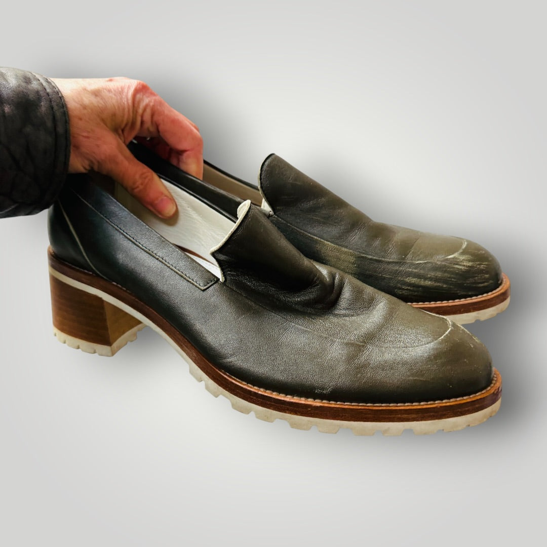 BEAU COOPS / boystack loafers / 41 / khaki (3915270485741702434)
