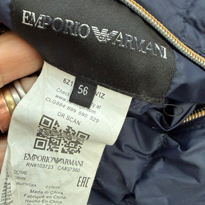 EMPORIO ARMANI / navy gold reversible down puffer / 56 (3915354113838661665)