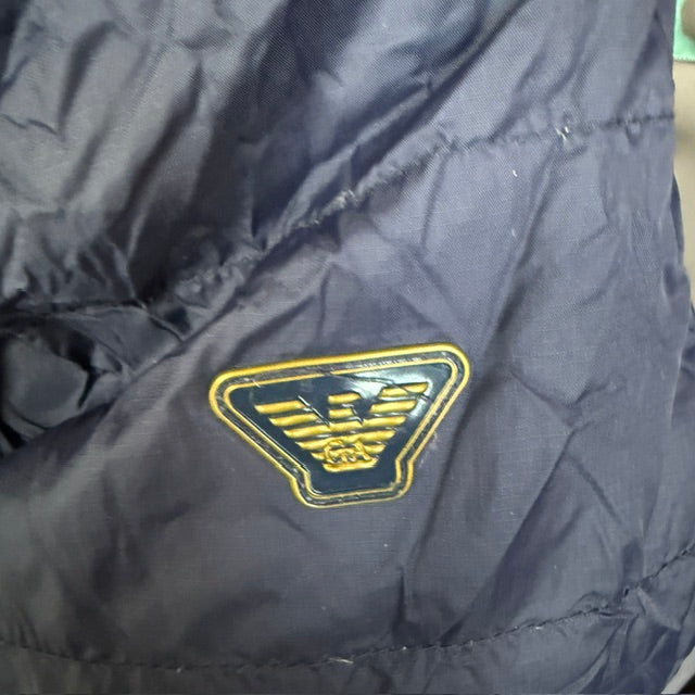 EMPORIO ARMANI / navy gold reversible down puffer / 56 (3915354126566456811)