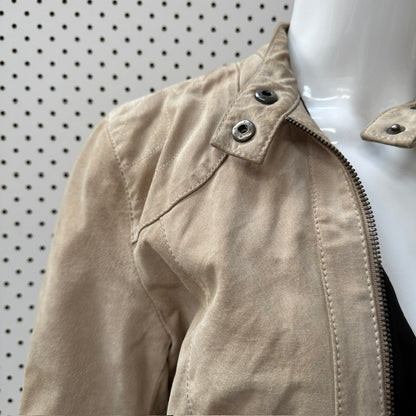 BC / taupe leather jacket / s/m (3915354186355330411)