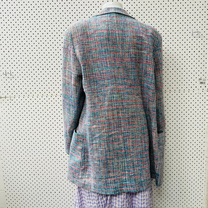 1990s vintage / SILK / tweed blazer / m (3915354228100185943)