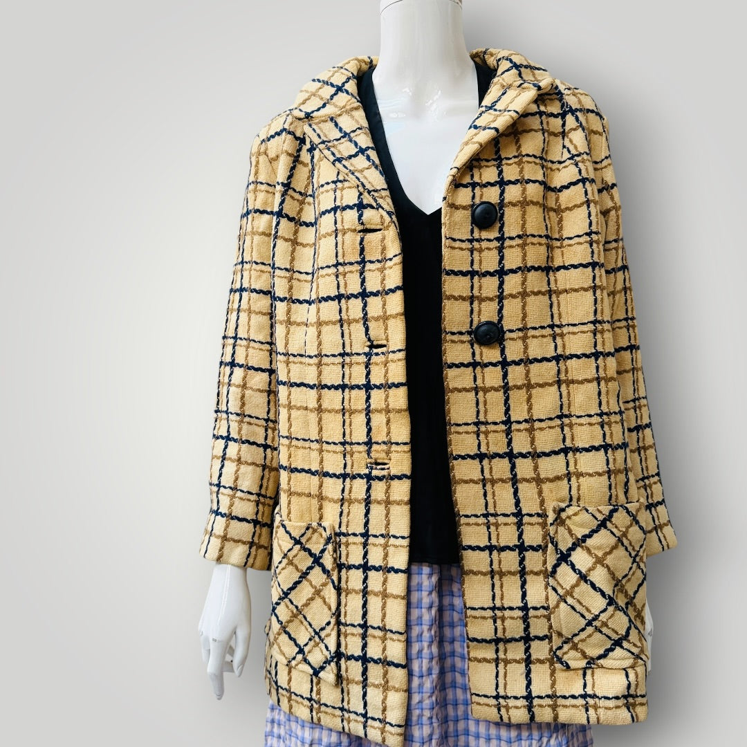 1960s nz vintage / GLAVEN / wool coat / s (3915354980507317279)