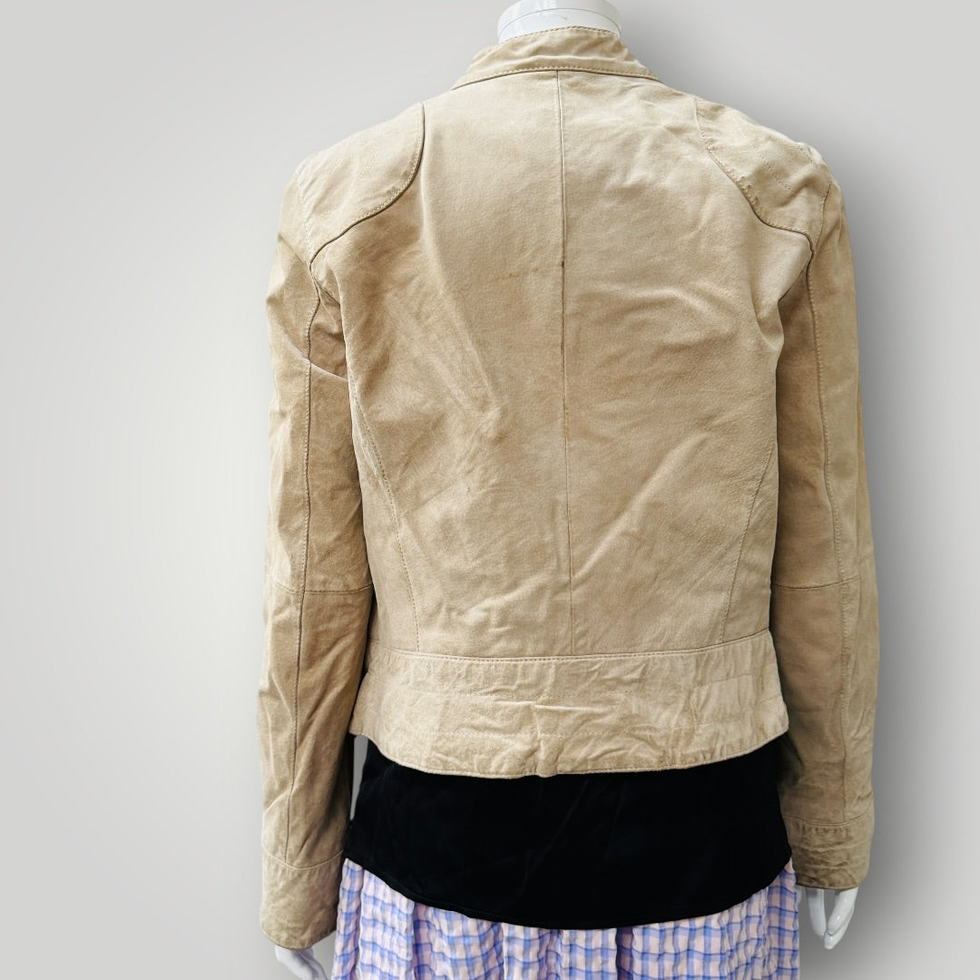 BC / taupe leather jacket / s/m (3915354989969933404)