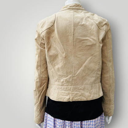 BC / taupe leather jacket / s/m (3915354989969933404)