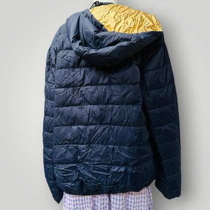 EMPORIO ARMANI / navy gold reversible down puffer / 56 (3915355019085407303)