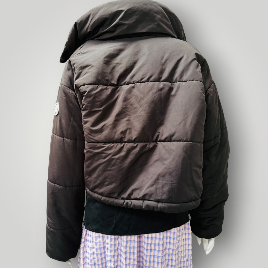 DKNY SPORT / cute cropped puffer jacket / black / s (3915355026000249601)