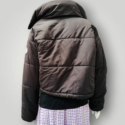 DKNY SPORT / cute cropped puffer jacket / black / s (3915355026000249601)