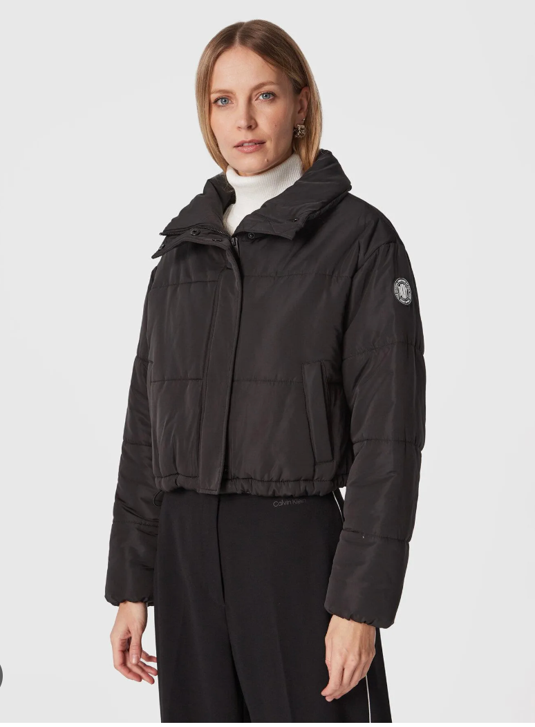 DKNY SPORT / cute cropped puffer jacket / black / s (3915356657699639811)