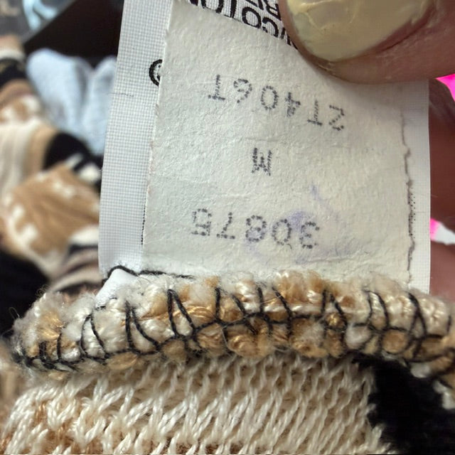 1990s vintage / TUNDRA / coogi like cotton jumper / M (3915531295754366678)