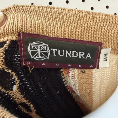 1990s vintage / TUNDRA / coogi like cotton jumper / M (3915531301814957438)