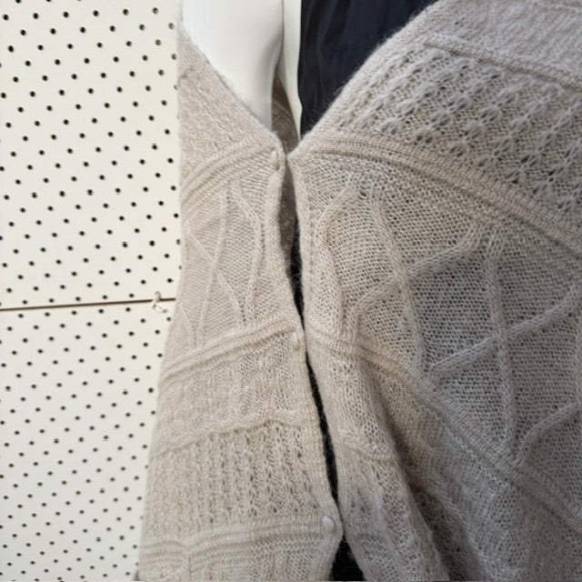 LOOBIES STORY / alpaca knit poncho / free size (3915531412796984664)