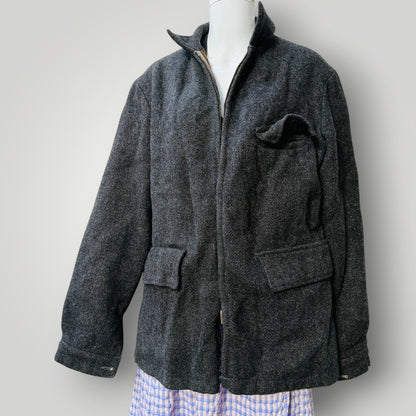 1980s vintage / woollen bush jacket / L (3915533661621354331)