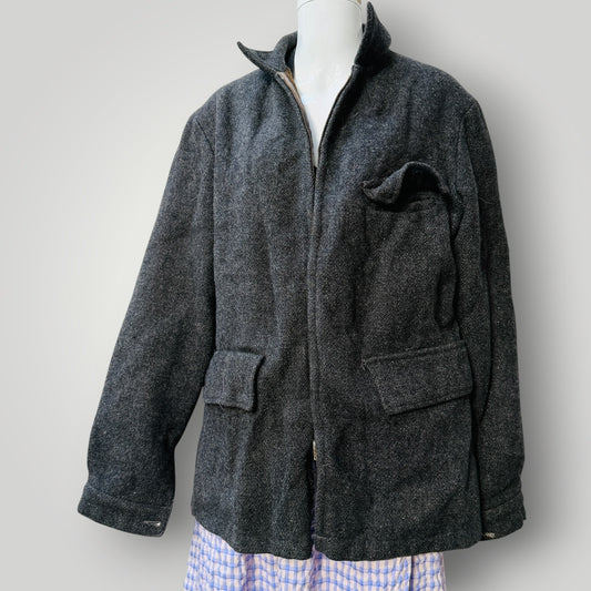 1980s vintage / woollen bush jacket / L (3915533661621354331)