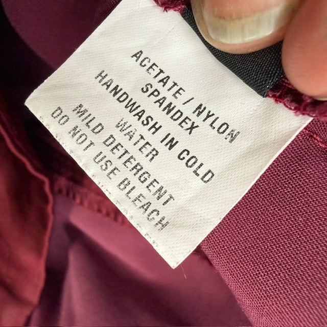 2000s nz vintage / PEARL / slinky red pants / 12 (3915871928913708729)