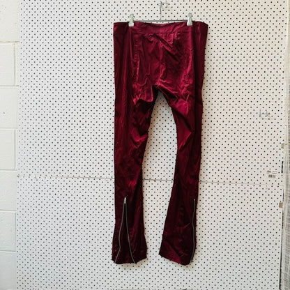 2000s nz vintage / PEARL / slinky red pants / 12 (3915871935977350286)