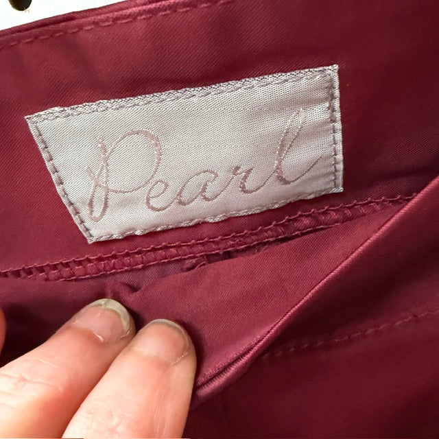 2000s nz vintage / PEARL / slinky red pants / 12 (3915871937915305784)