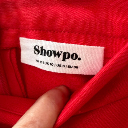 SHOWPO / red pants with side splits / 10 (3915871949002893886)