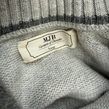 M.J. Bale / Nevis Button Mock Neck Sweater / wool cotton / L (3915871965553002440)