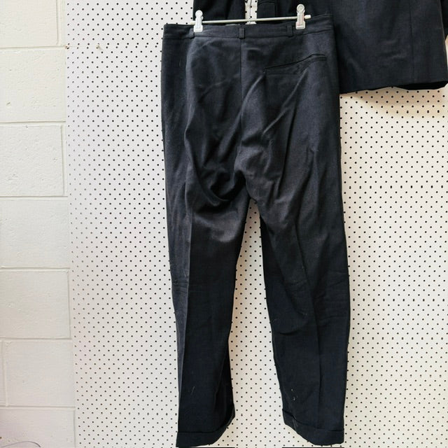 1960s vintage / grey wool suit / m (3915871970895121051)