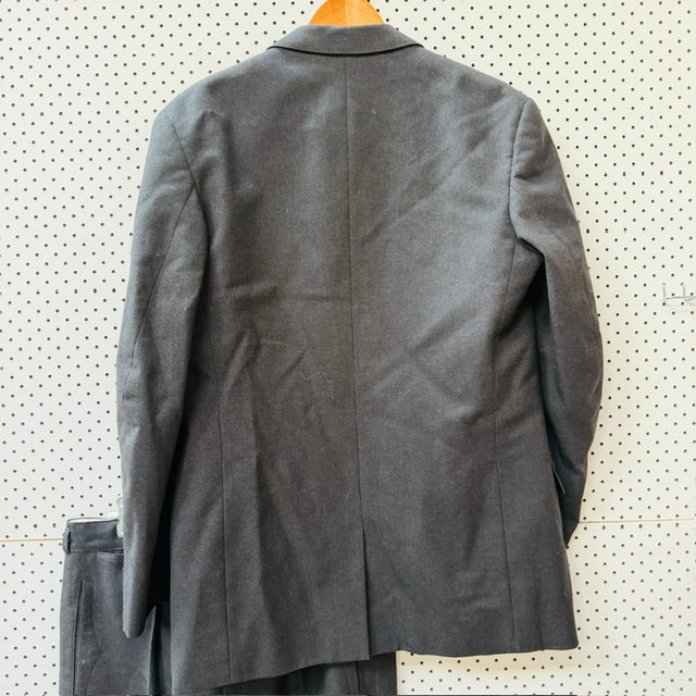 1960s vintage / grey wool suit / m (3915871981043506087)