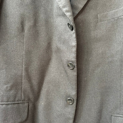 1960s vintage / grey wool suit / m (3915871985290272501)