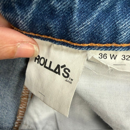 ROLLAS / blue denim jeans / 36 x 32 (3915872019215173620)