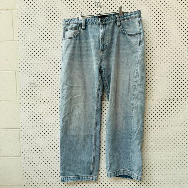 ROLLAS / blue denim jeans / 36 x 32 (3915872031389862769)