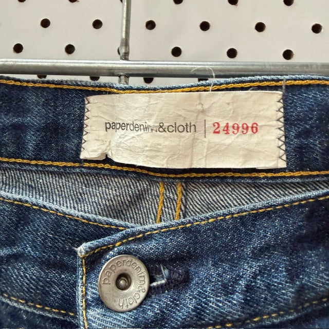 2000s Vintage / Paper Denim & Cloth Jeans / 34 / Button Fly Made In USA / Y2K (3915872050171409490)
