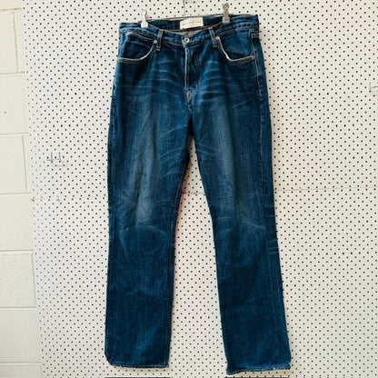 2000s Vintage / Paper Denim & Cloth Jeans / 34 / Button Fly Made In USA / Y2K (3915872053719893019)