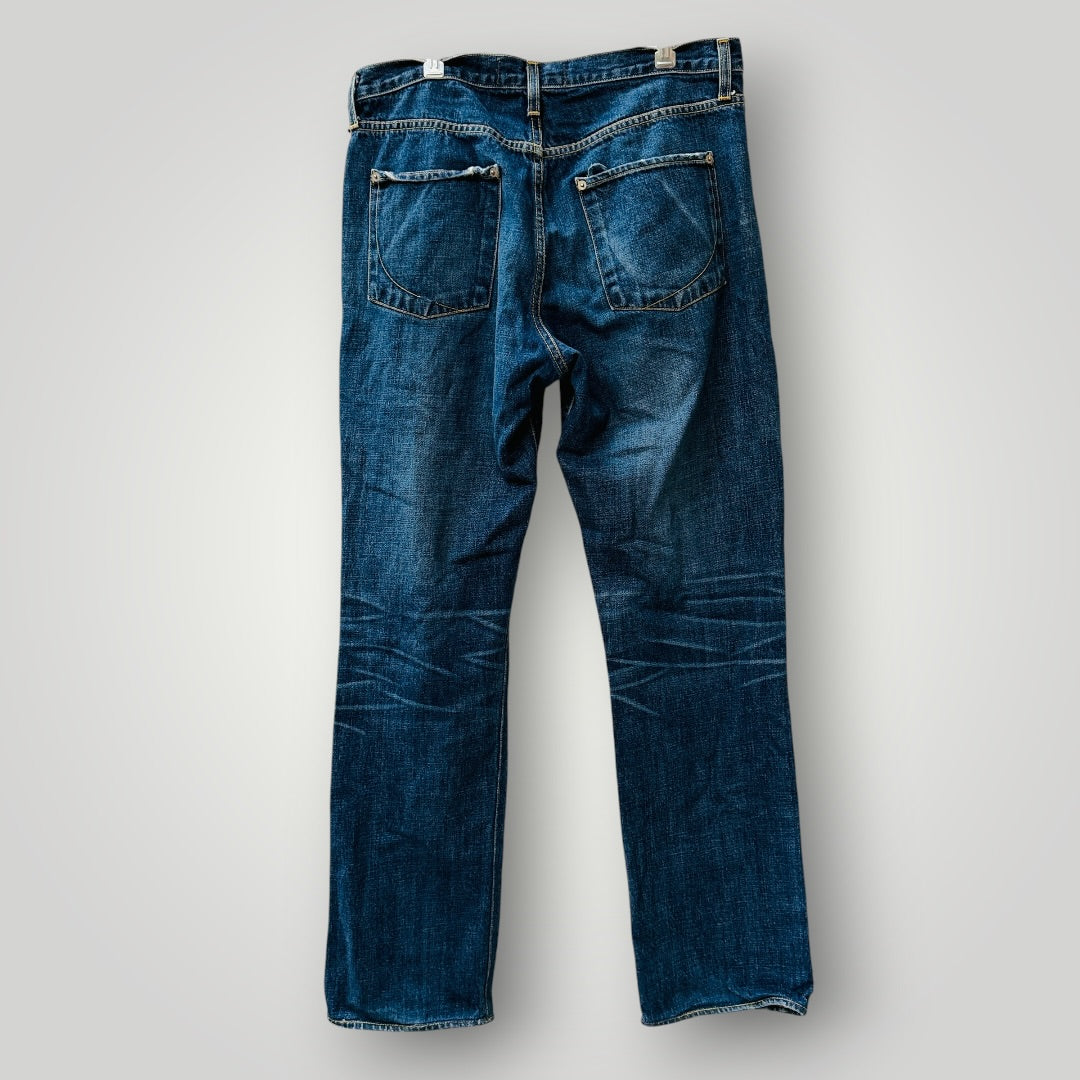 2000s Vintage / Paper Denim & Cloth Jeans / 34 / Button Fly Made In USA / Y2K (3915872313986897415)