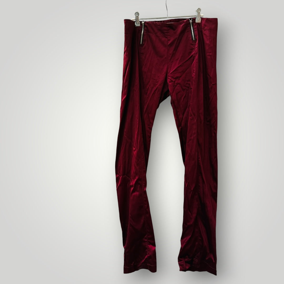 2000s nz vintage / PEARL / slinky red pants / 12 (3915872348117948745)