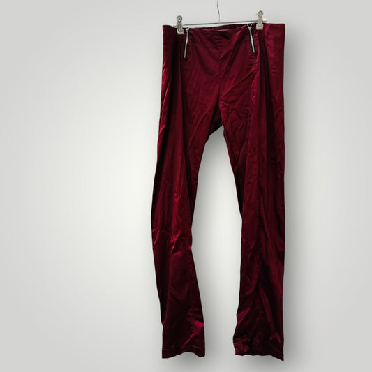 2000s nz vintage / PEARL / slinky red pants / 12 (3915872348117948745)