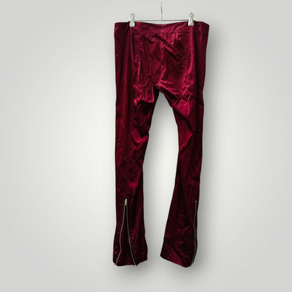 2000s nz vintage / PEARL / slinky red pants / 12 (3915872349559869314)