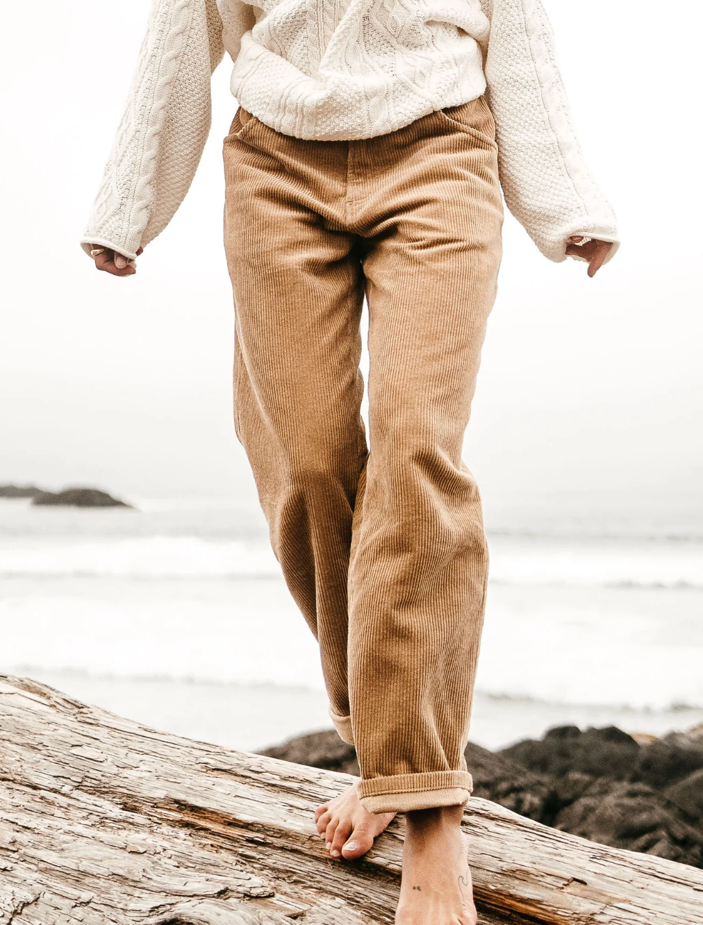 OTTWAY / Dayton - Unisex Brown Cord Pants / M (3915961054497369471)