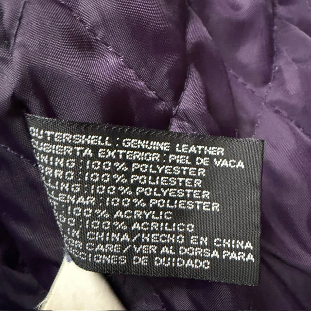 1980s/1990s vintage / Hunt Club soft leather vintage flight bomber jacket / L (3915983866482131109)