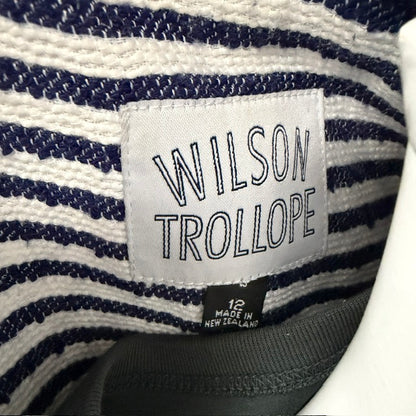 WILSON TROLLOPE / striped jacket / 12 / made in nz (3915983880984442599)